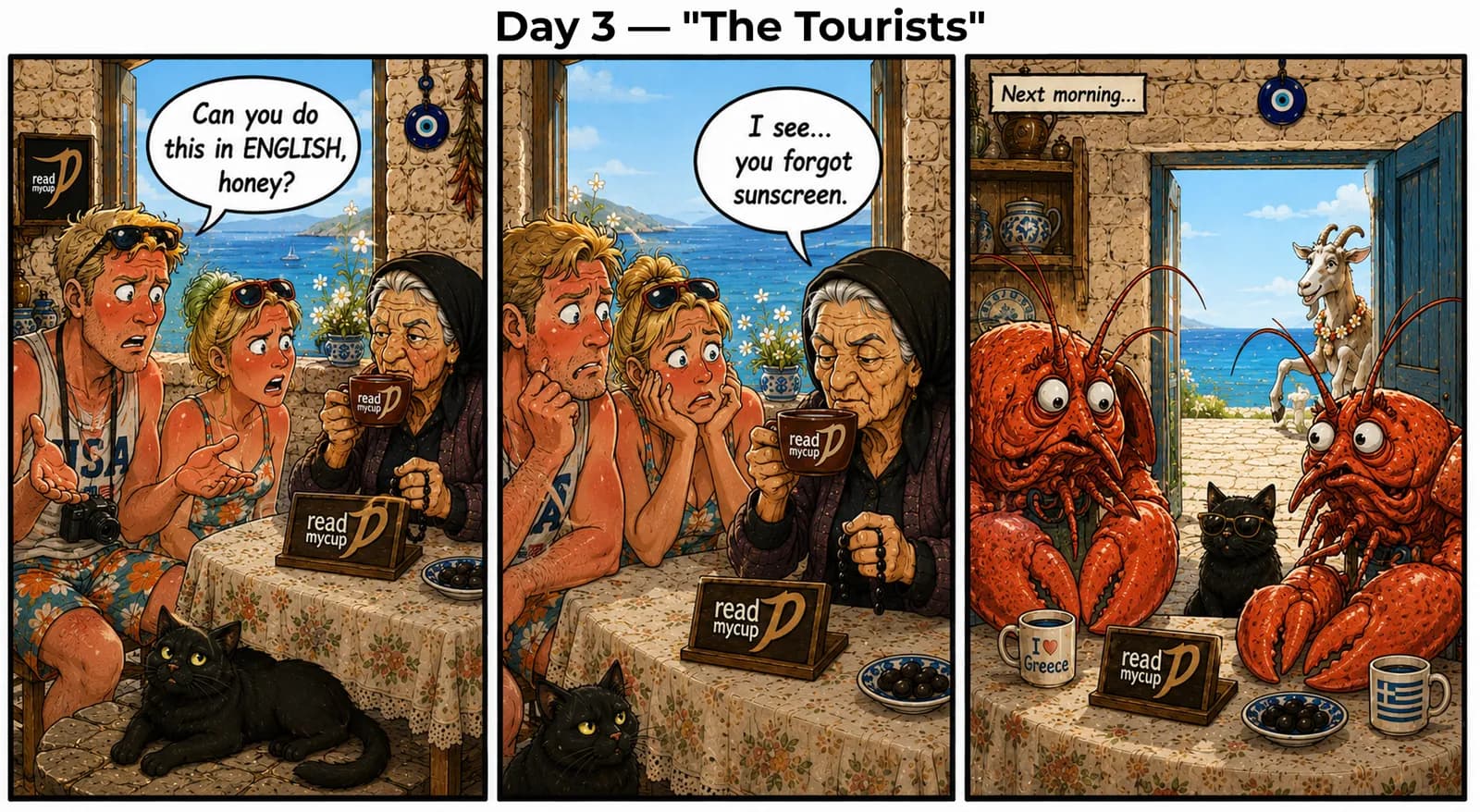 ReadMyCup — A seven-day comic series