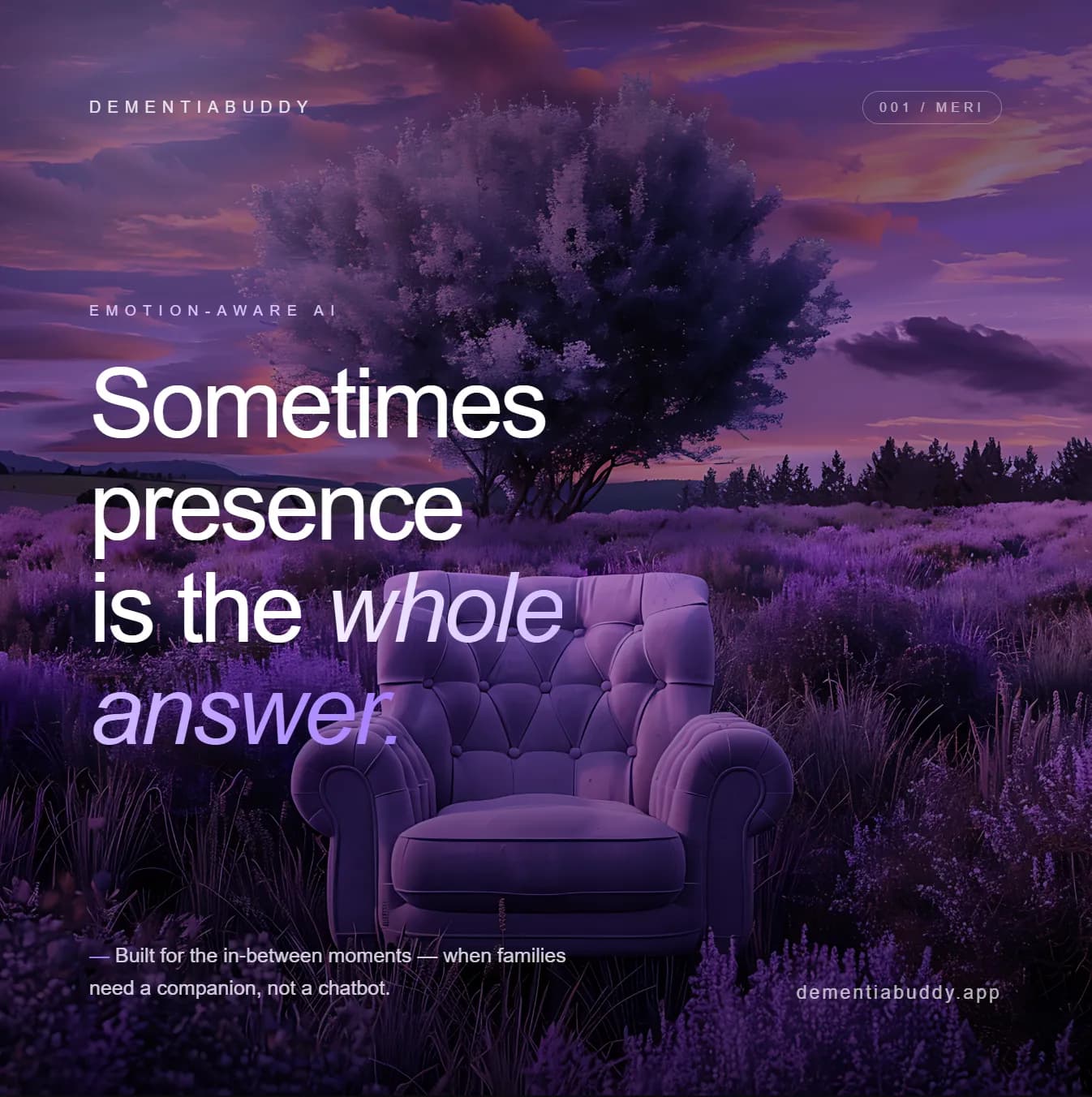 Dementia Buddy — Empathy-first campaigns for early cognitive change