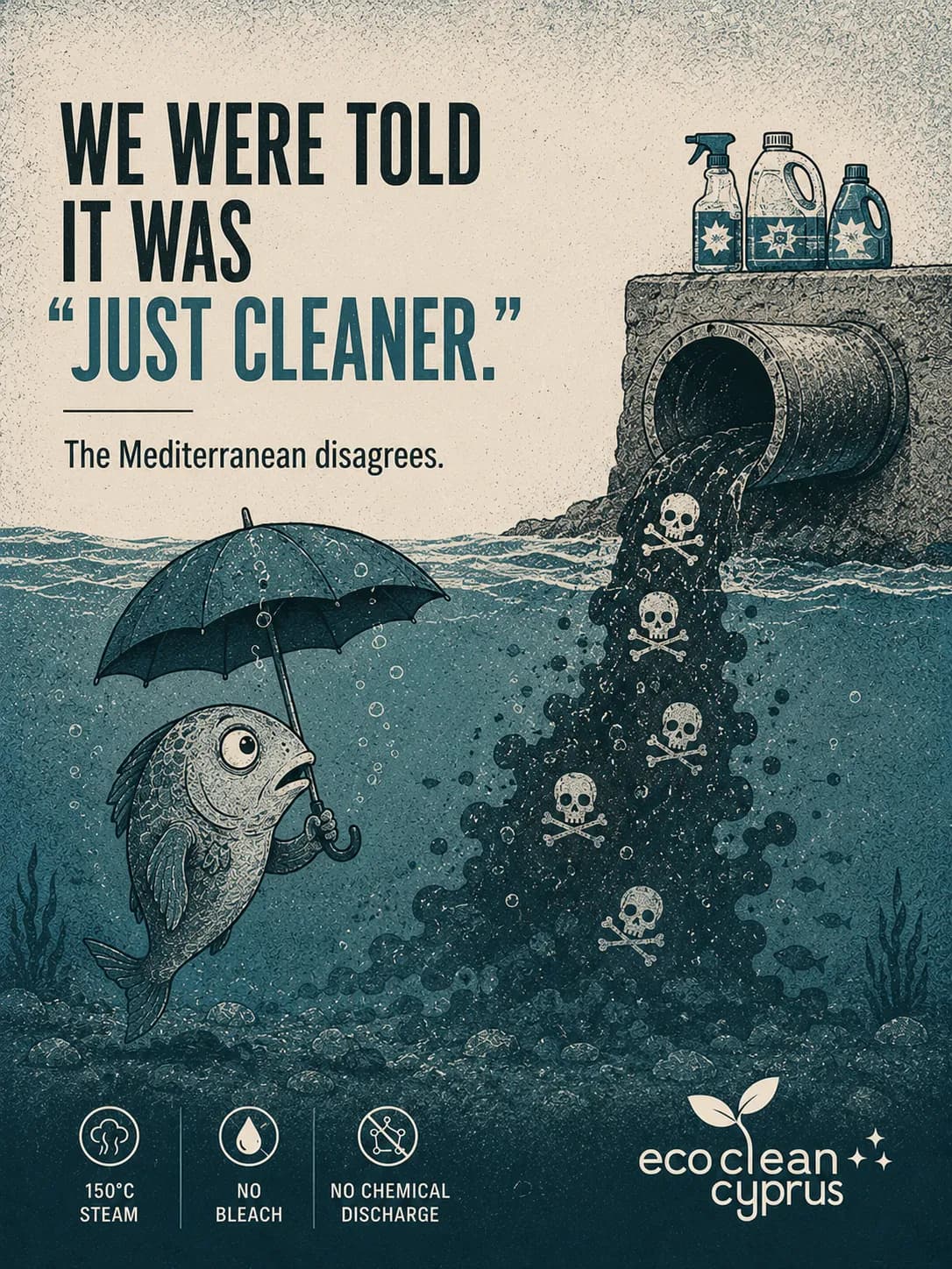 EcoClean Cyprus — Chemical-free cleaning, told like a story